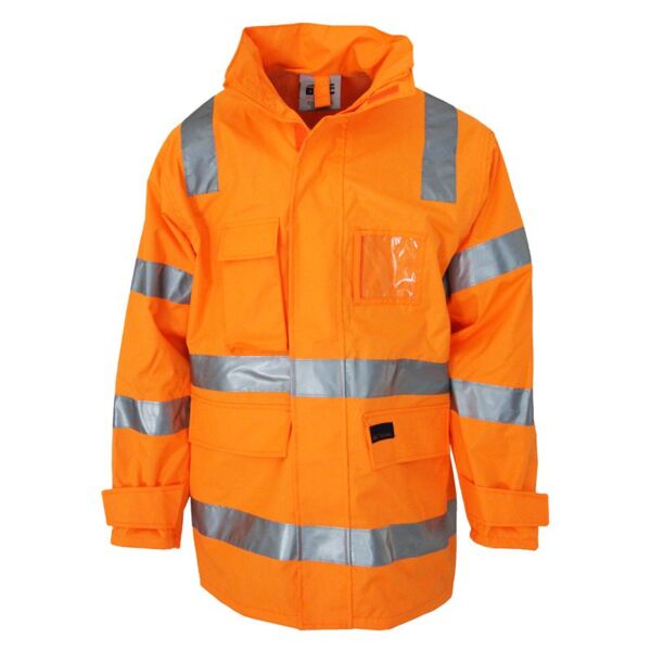 Mens Hi Vis VIC Rail Rain Jacket Thumbnail