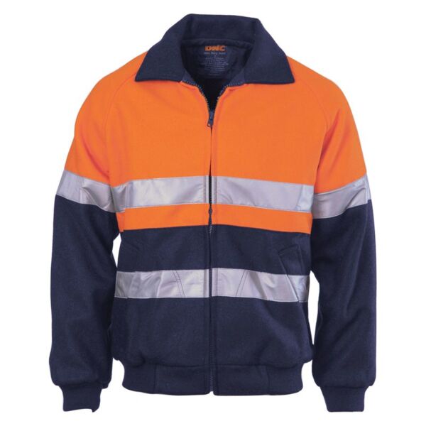 Mens HiVis Two Tone Bluey Bomber Jacket with CSR R/Tape Thumbnail